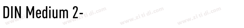 DIN Medium 2字体转换